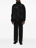 sacai suede-panel padded gilet