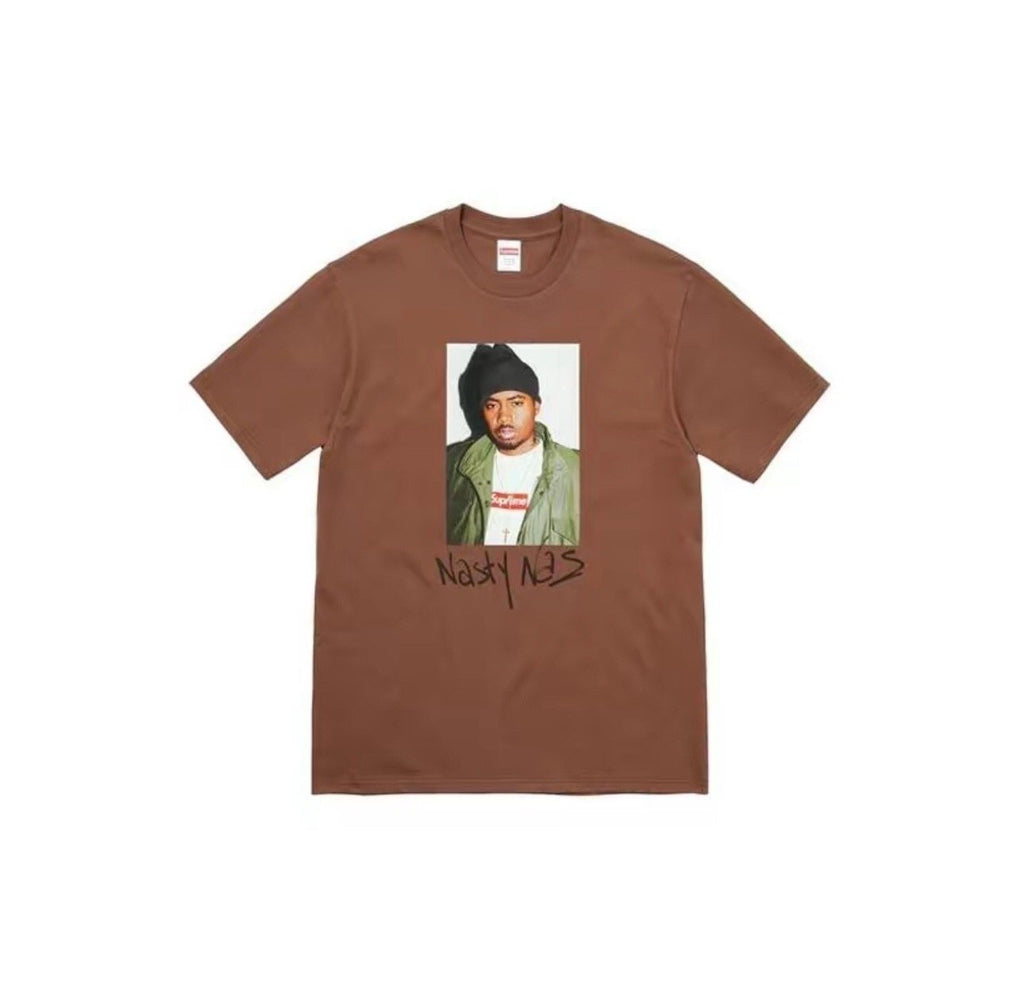 Supreme Nas Portrait Graphic T-Shirt