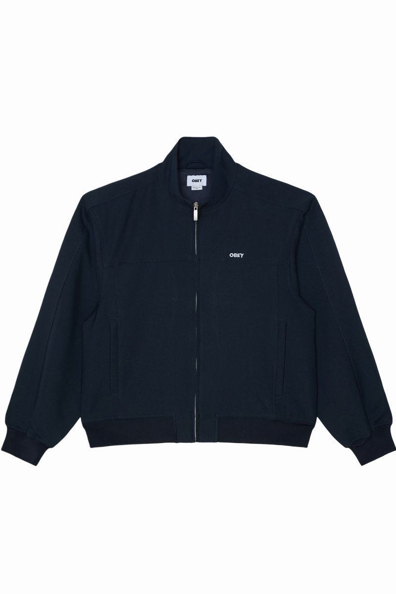 OBEY TAILORED TRACK JACKET navy
